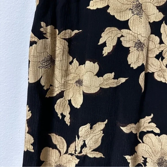 Vintage 80s/90s Rena Rowan Dark Floral Top Maxi Skirt Set Women’s Size 10 Retro - Picture 8 of 16